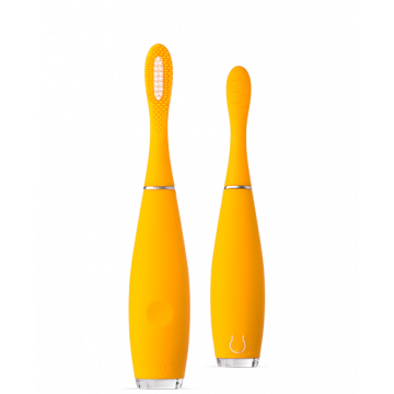 Foreo ISSA kids Silicone Sonic Toothbrush 5-12 Years Mellow Yellow Gator - USB Plug