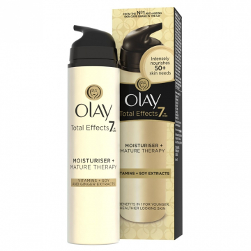 Olay Total Effects Vitamins and Soy Extracts 7in1 Mature Therapy Moisturiser - 50ml