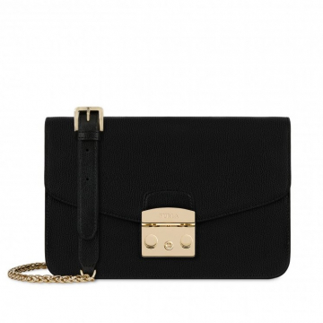 Furla Metropolis Small Shoulder Bag in Onyx