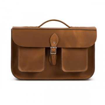 Gweniss Jude Briefcase - Premium Vintage Tan