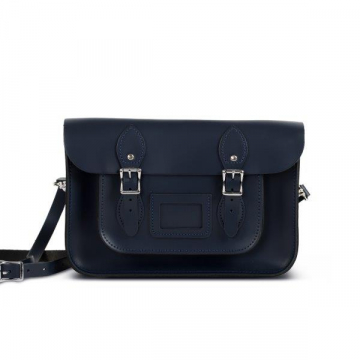 Gweniss Charlotte Satchel - Navy - 12.5"