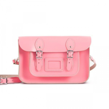 Gweniss Charlotte Satchel - Pastel Pink - 12.5"