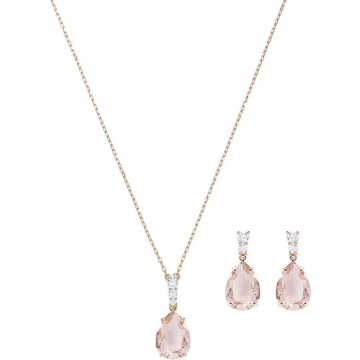 Swarovski Vintage Set in Pink and Rose Gold
