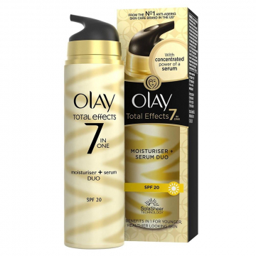 Olay Total Effects 7 in1 Anti-Ageing Moisturiser and Serum Duo - 40ml