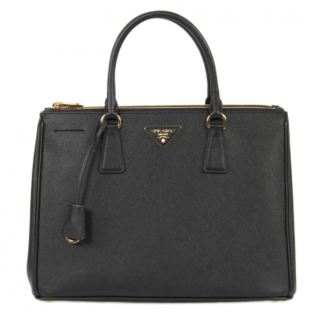Prada Galleria Saffiano Lux Leather Bag - Black