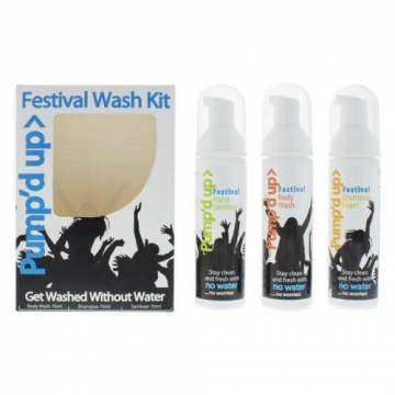 Pump'd Up - Festival Wash Kit 3 Pieces Gift Set