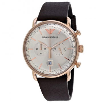 Emporio Armani Men's Rose Gold Tone Chronograph Watch