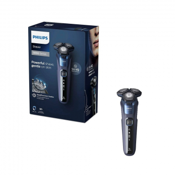 Philips - Series 5000 Wet & Dry Midnight Blue Electric Shaver S5585/30 w/ Pouch