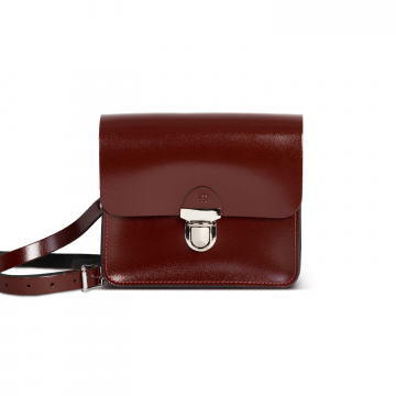 Gweniss Sofia Crossbody Bag - Oxblood Patent