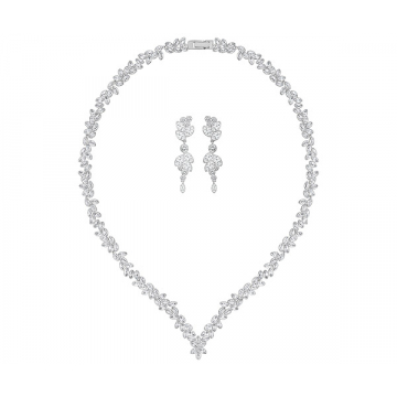 Swarovski Diapason V Set - White/Rhodium Plating
