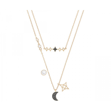 Swarovski Glowing Moon Necklace Set - Multi/Mixed Plating