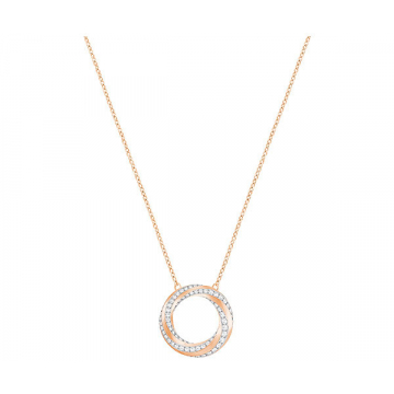 Swarovski Hilt Necklace - White/Rose Gold Plating