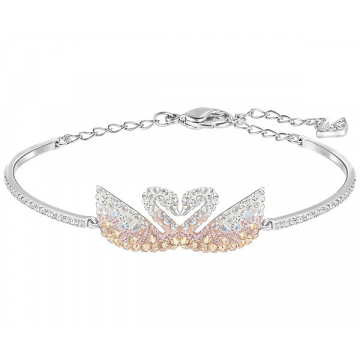 Swarovski Iconic Swan Bangle - Silver