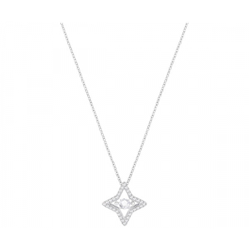 Swarovski Sparkling Dance Star Pendant Small - White/Rhodium Plating