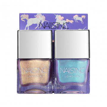 Nails Inc. Sparkle Like A Unicorn Nail Polish Duo Set (2 x 14ml)