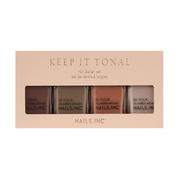 Nails Inc. Keep It Tonal Nail Polish Quad Set (4 x 14ml)