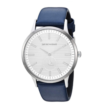 Emporio Armani Men's Analogue Quartz Watch with Leather Strap