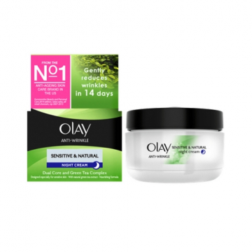 Olay Anti Wrinkle Sensitive And Natural Night Cream - 50ml
