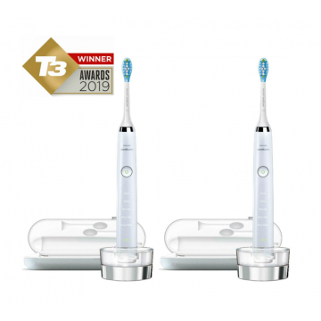 Philips Sonicare DiamondClean 2019 Edition Twin Bundle -  2 x White