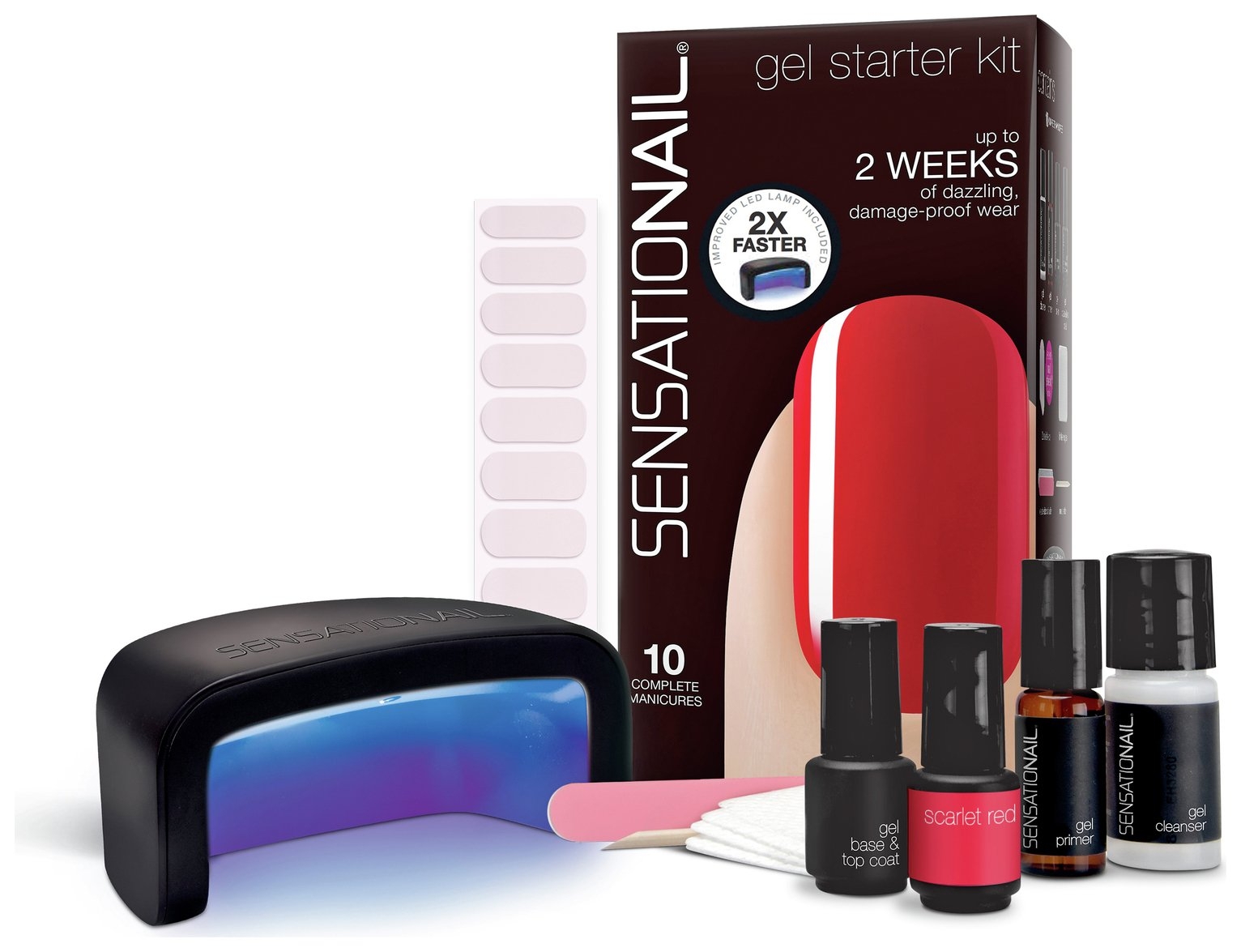 SensatioNail - Scarlet Red Gel Polish Starter Kit