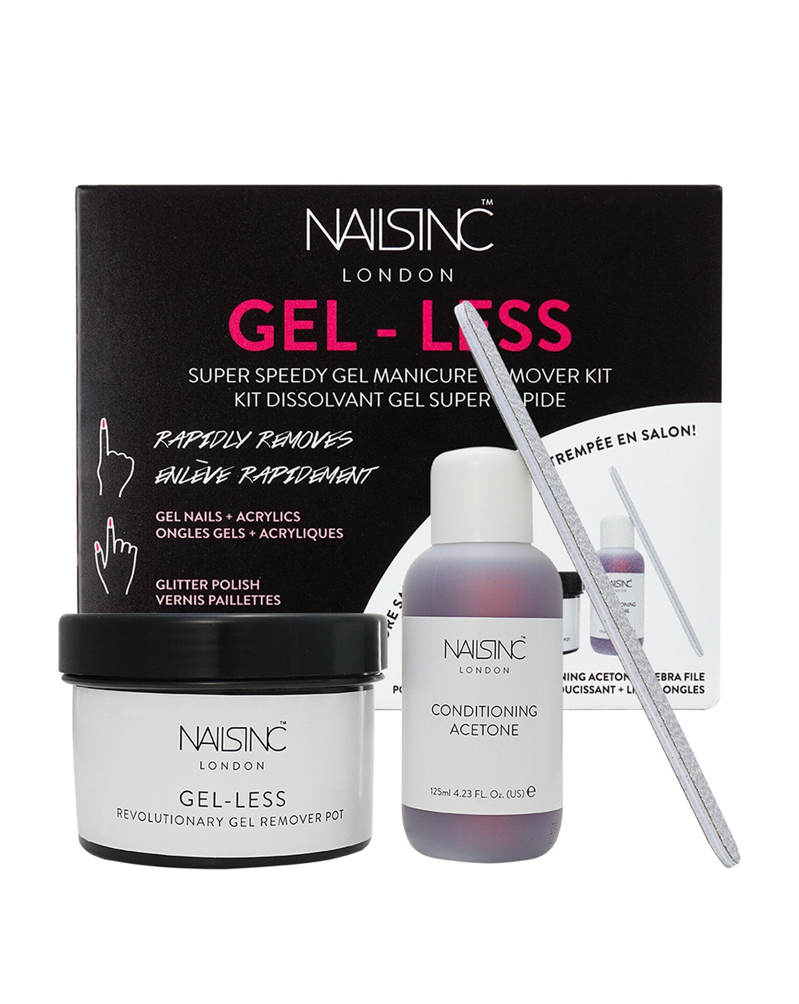 Nails Inc - Gel-Less Super Speedy Gel Manicure Remover Kit