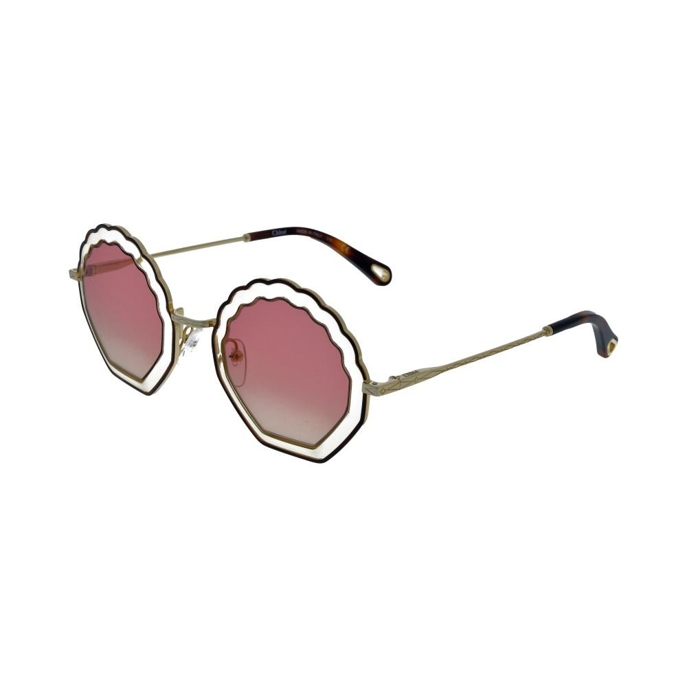 Chloé CE147S Tally Sunglasses Havana Sand Gradient Rose For Women