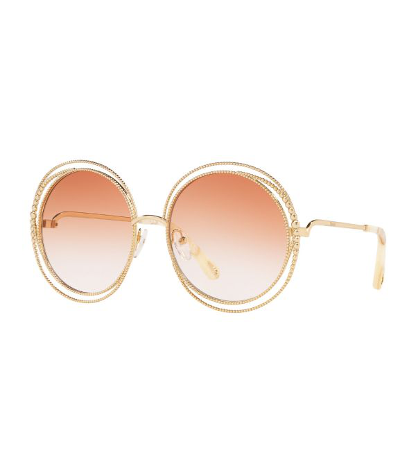 Chloé CE114SC Carlina Gold/Gradient Peach Sunglasses For Women