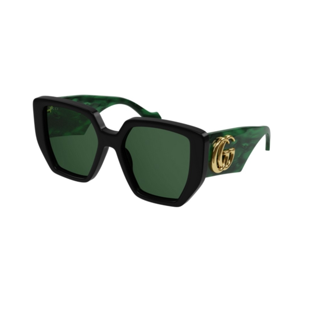 Gucci - GG0956S-001 Women's Sunglasses Black/Green