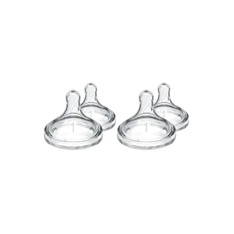 Dr. Brown - Options + Wide Neck Silicone Bottle Nipples (0m+) 2 Pack
