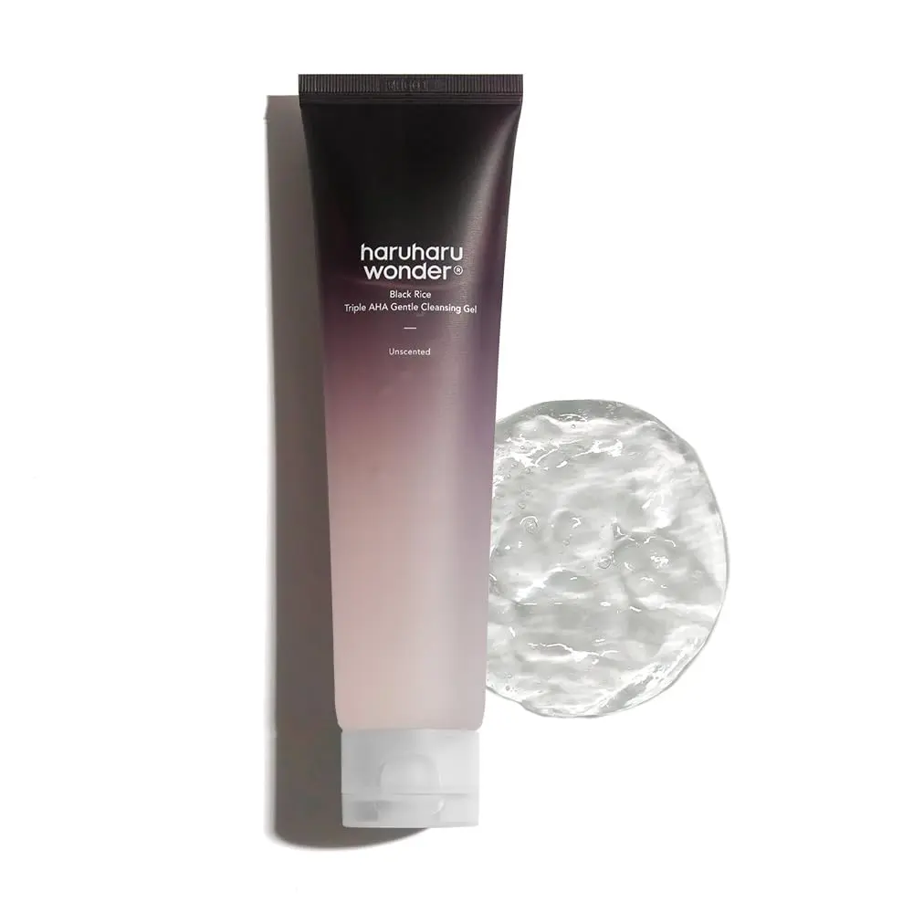 Haruharu Wonder - Black Rice Triple AHA Gentle Cleansing Gel Unscented (100ml) - Unboxed 