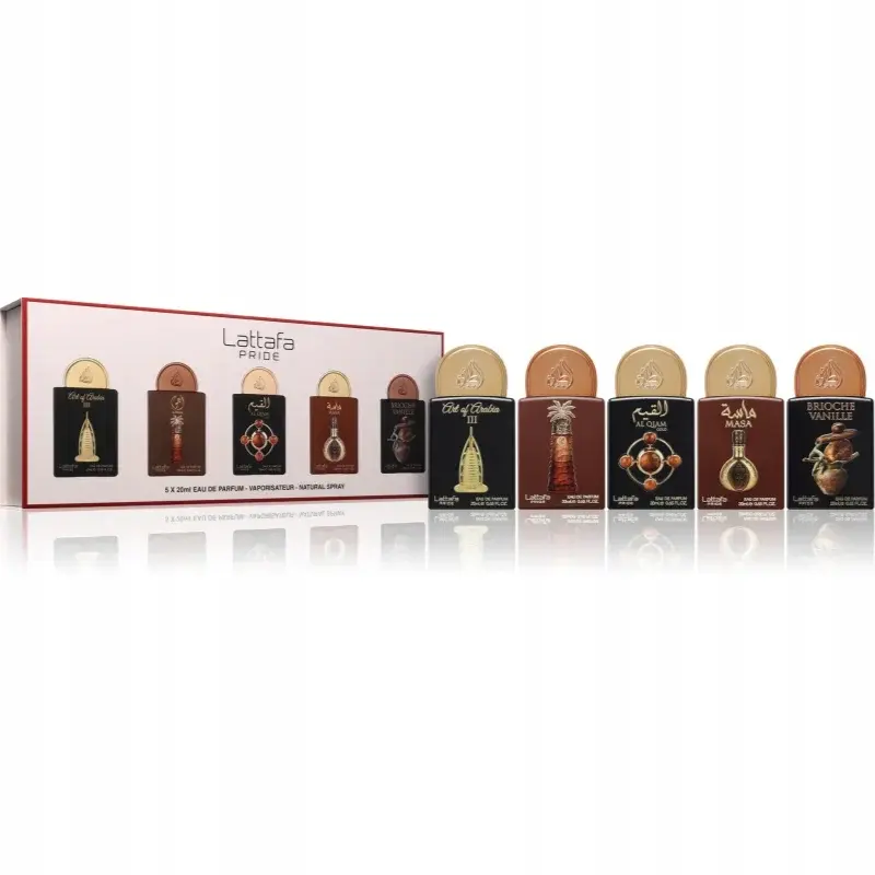 Lattafa - Giftset Collection 20ml X 5 Pcs (Brioche Vanille, Art Of Arabia III, Ajwaa, Al Qiam Gold & Masa)