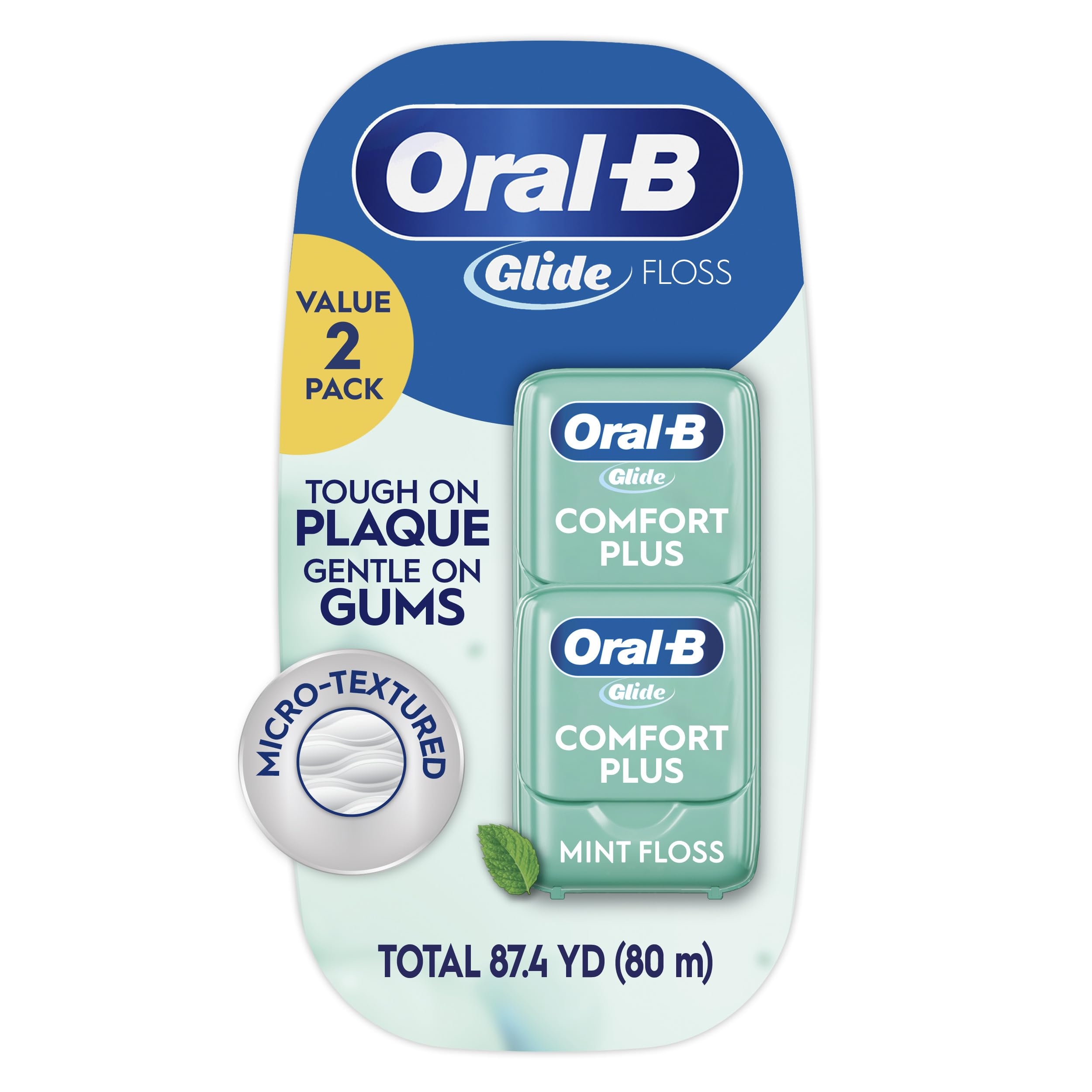 Oral B – Glide Pro-Health Comfort Plus Mint Flavor Floss (Pack of 2)