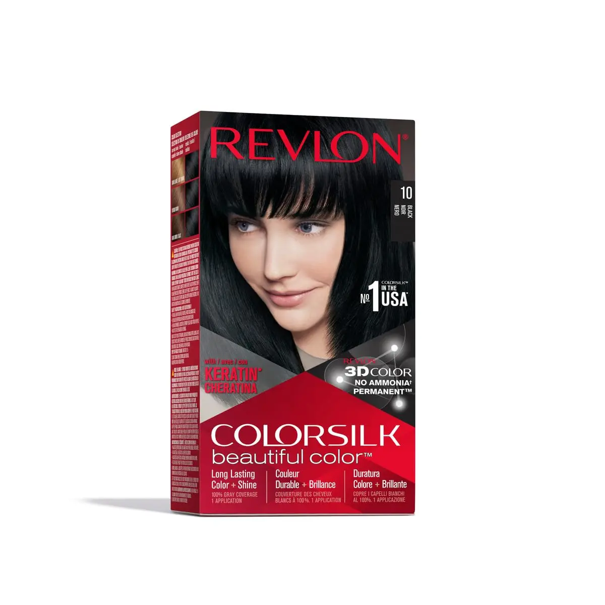 Revlon Colorsilk Permanent Hair Dye Black (10/1N)