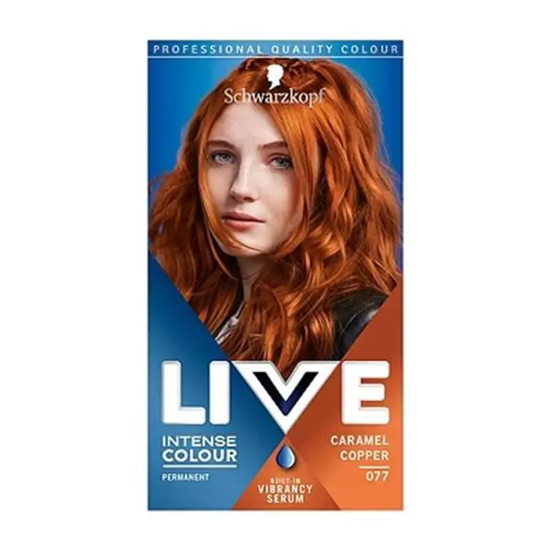 Schwarzkopf LIVE - Intense Colour Caramel Copper Permanent Hair Dye 