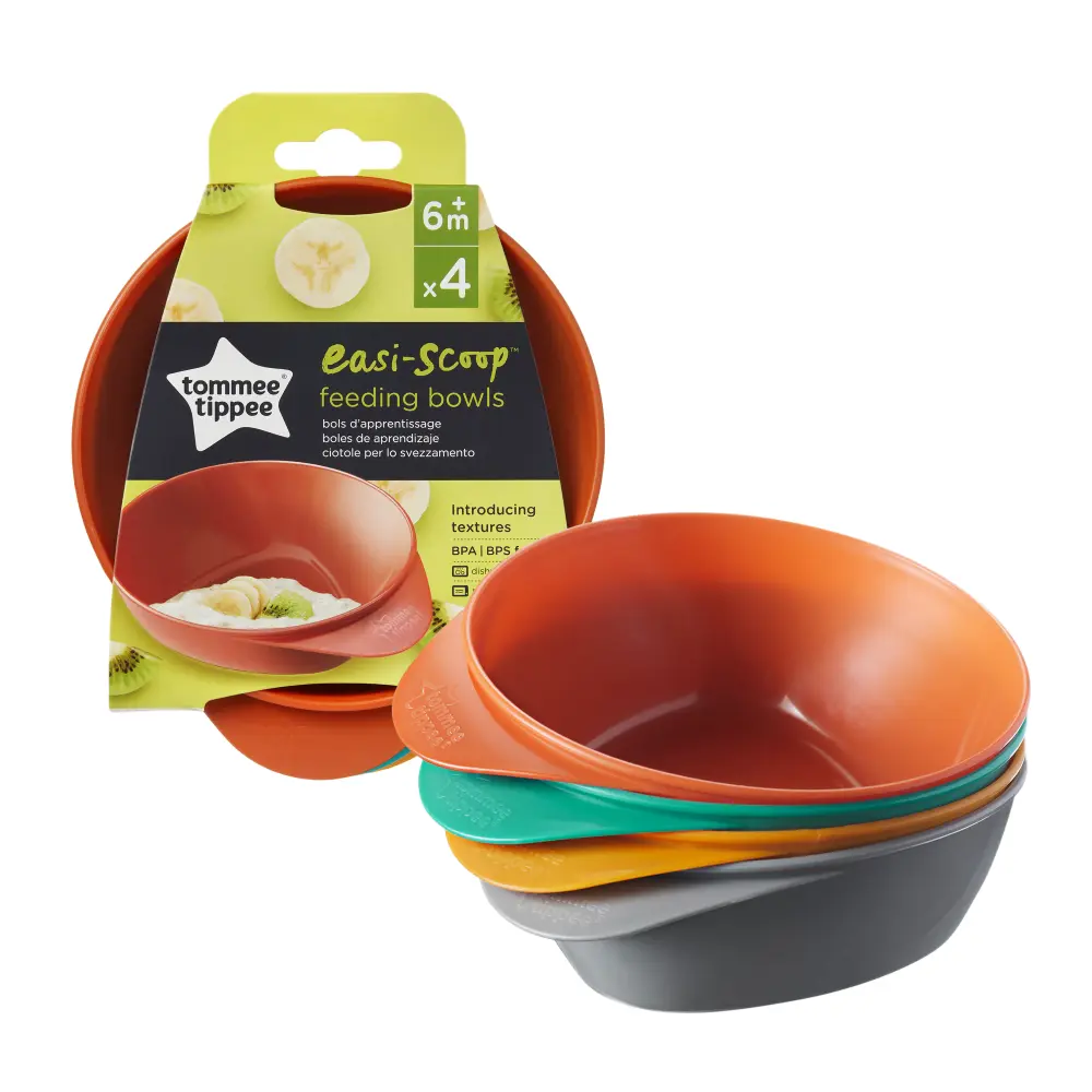 Tommee Tippee - Easy Scoop Feeding Bowls (4 Pack) (Damaged Package)