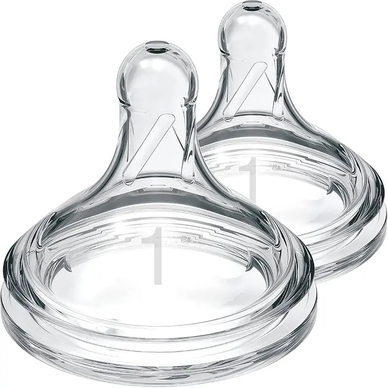 Dr. Brown - Options + Wide Neck Silicone Bottle Nipples (0m+) 2 Pack