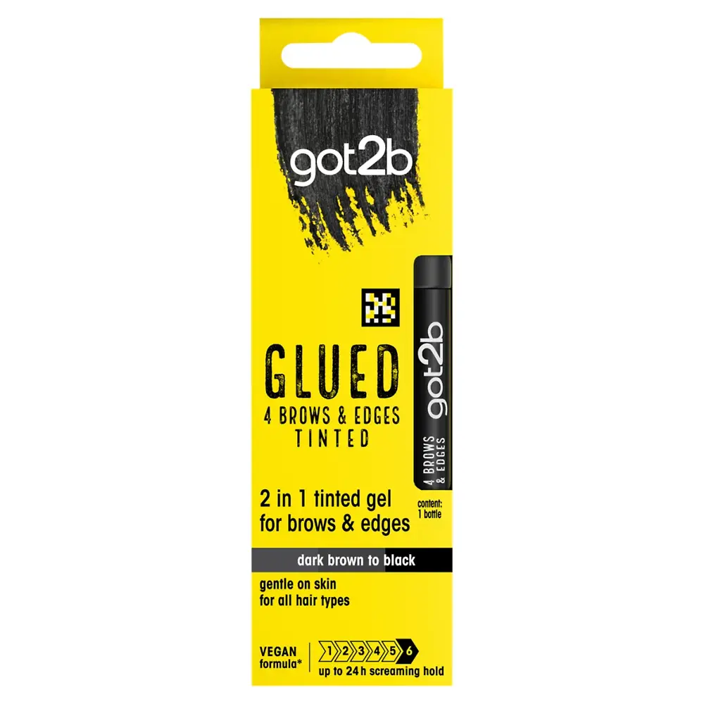 Schwarzkopf Got2B Glued Brows & Edges Tint 2in1 Brown/Black (16ml)