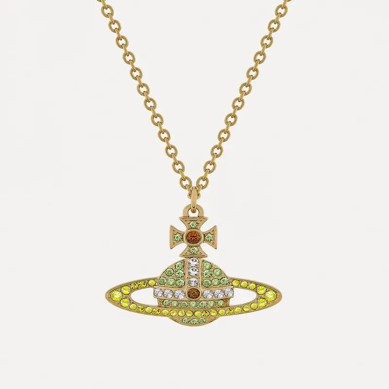Vivienne Westwood - Kika Pendant Gold/ Peridot, Citrine