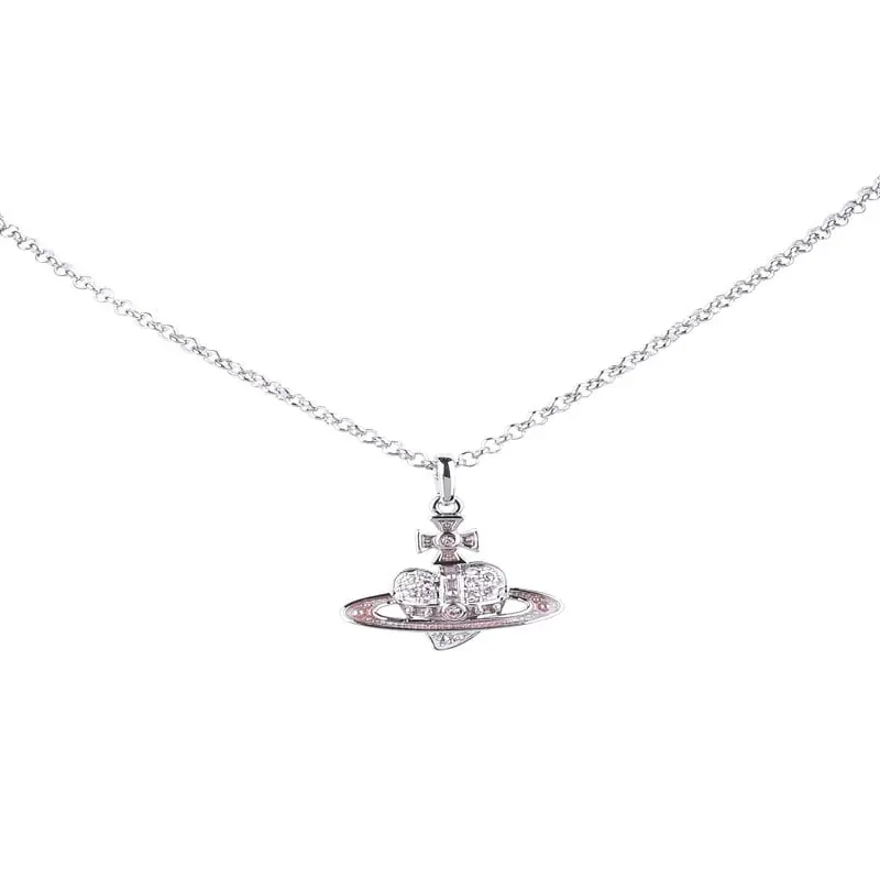 Vivienne Westwood - Reverse Heart Pendant Silver/ Rose 