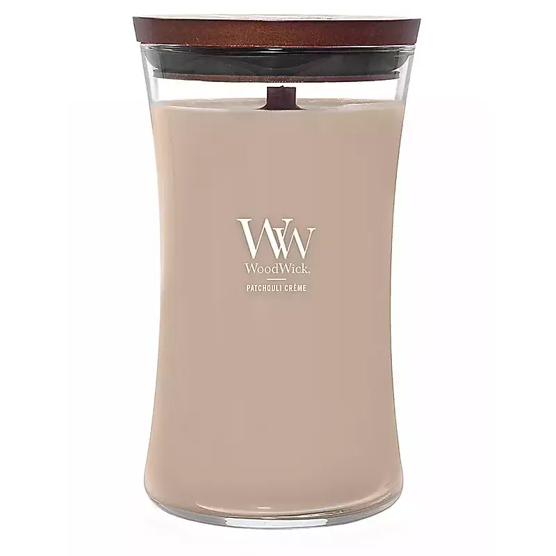 Woodwick - Large Hourglass Patchouli Creme 