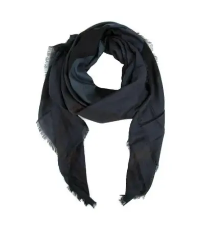Burberry - Blue Check Silk / Modal Scarf