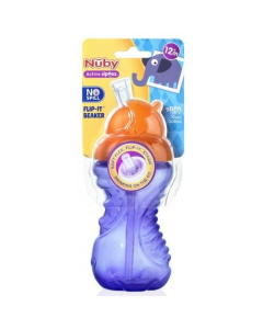 Nuby - Easy To Grip Flip It No Spill Cup Orange 300ml