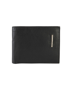 Azzaro 100% Real Leather Men's Wallet - Black Glam
