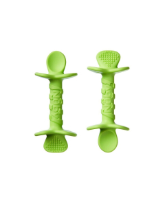 Nuby - Dipeez 2 Pack Spoons Green