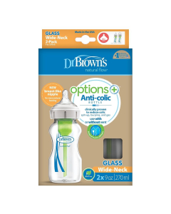 Dr Brown - Options+ Glass Bottle 270ml (2 Pack)