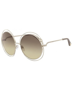 Chloé CE114SD Carlina Gold Transparent/Gradient Brown Sunglasses For Women
