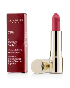 Clarins - Joli Rouge Velvet Matte & Moisturizing Long Wearing Lipstick 760V Pink Cranberry (3.5g)