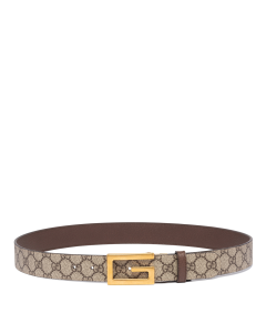 Gucci - Reversible belt with squared Interlocking G (85cm)