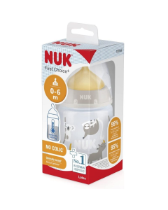 NUK -  First Choice+ Temperature Control 0-6M Latex Teat (150ml)