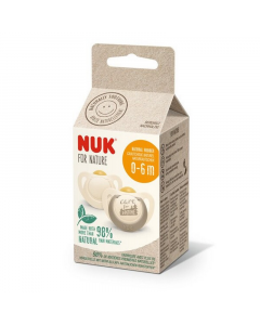 Nuk -  For Nature Latex Soother 6-18m Gray 2Pk